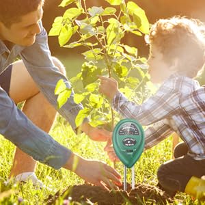 Soil Moisture Meter, Accurate Soil Moisture/PH/Light Meter Plant Soil Test Kit Indoor Outdoor Use, No Battery Needed Easy to Read Hygrometer Moisture Sensor Water Meter for Plants Lawn Farm Garden