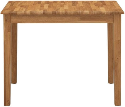 Furnifact Dining Room Table, Natural Finish Rectangular Wood Dinner Table, Simple Style with 4 Legs, Small Kitchen Dinette