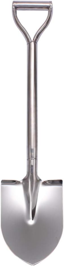 31.5 Inch Short Garden Shovel for Digging in The Yard, Round Point D Handle Shovel, All Stainless Steel Made