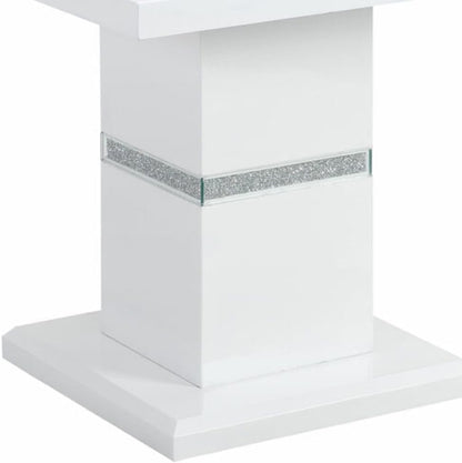 Global Furniture USA Monaco White End Table