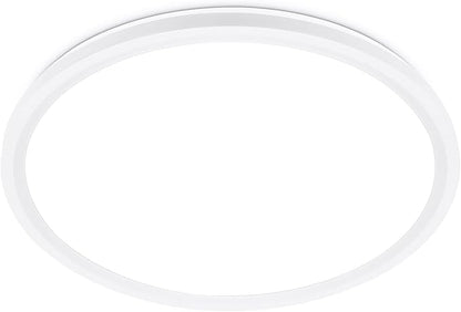 Flush Mount Ceiling Light Fixtures,18W Flat led Light for Ceiling,6500K 1800LM Ultra Thin Round White Lamp for Bedroom Kitchen,Bathroom,Garage,Living Room, Dining Room