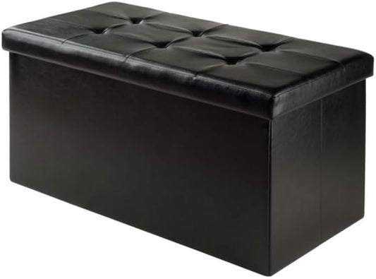 Ashford Ottoman with Storage Faux Leather