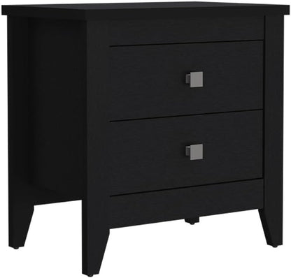 Nightstand More, Two Shelves, Four Legs,for Small Spaces