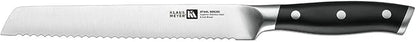 Stahl High Carbon Exclusive German Steel 8 inch Bread Knife (Black)