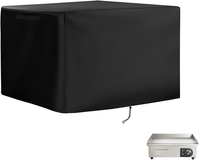 Grill Cover for VEVOR Commercial Electric Griddle, Heavy-Duty 600D Tabletop BBQ Cover for VEVOR 22" Electric Flat Top Grill