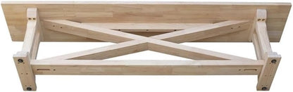 IC INTERNATIONAL CONCEPTS Alexa Bench Unfinished