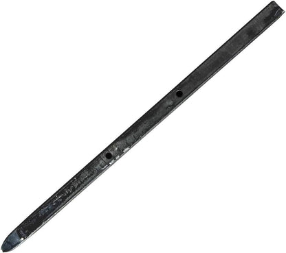 Sandbaggy Square Steel Concrete Form Stakes with Nail Holes - 5/8" Wide - Rust Resistant Coating - Removable, Reusable - Construction Grade Stakes (12 inch, 100)