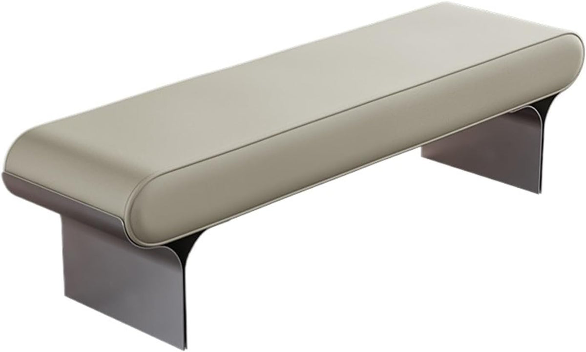 Modern Upholstered Bed end Bench Bedroom Home Use Bedside Dressing Room Long Shoe Changing Entryway(Medium)