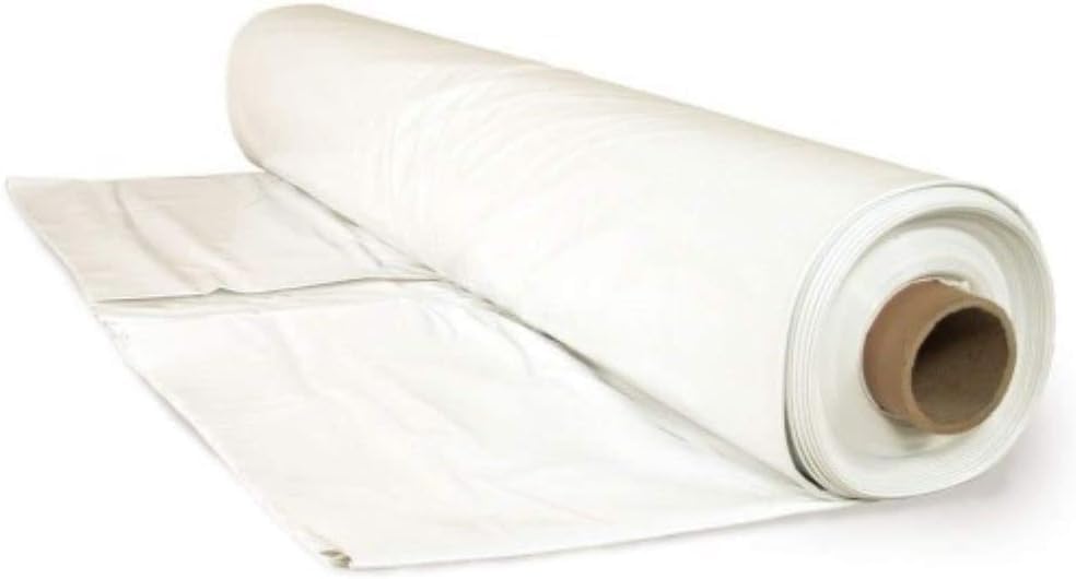 Farm Plastic Supply - 6 Mil White Plastic Sheeting - Overwintering Film, 6 Mil White Plastic Film, Greenhouse Plastic, Durable Plastic Sheeting (40' x 20')