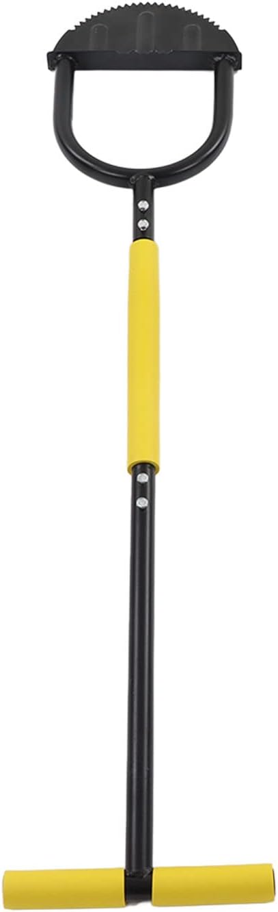 Manual Lawn Edger with Steel Blade T-Handle & Wide Pedal - Garden Path Edging & Trimming Tool for Sidewalks with Comfort Sponge Cover
