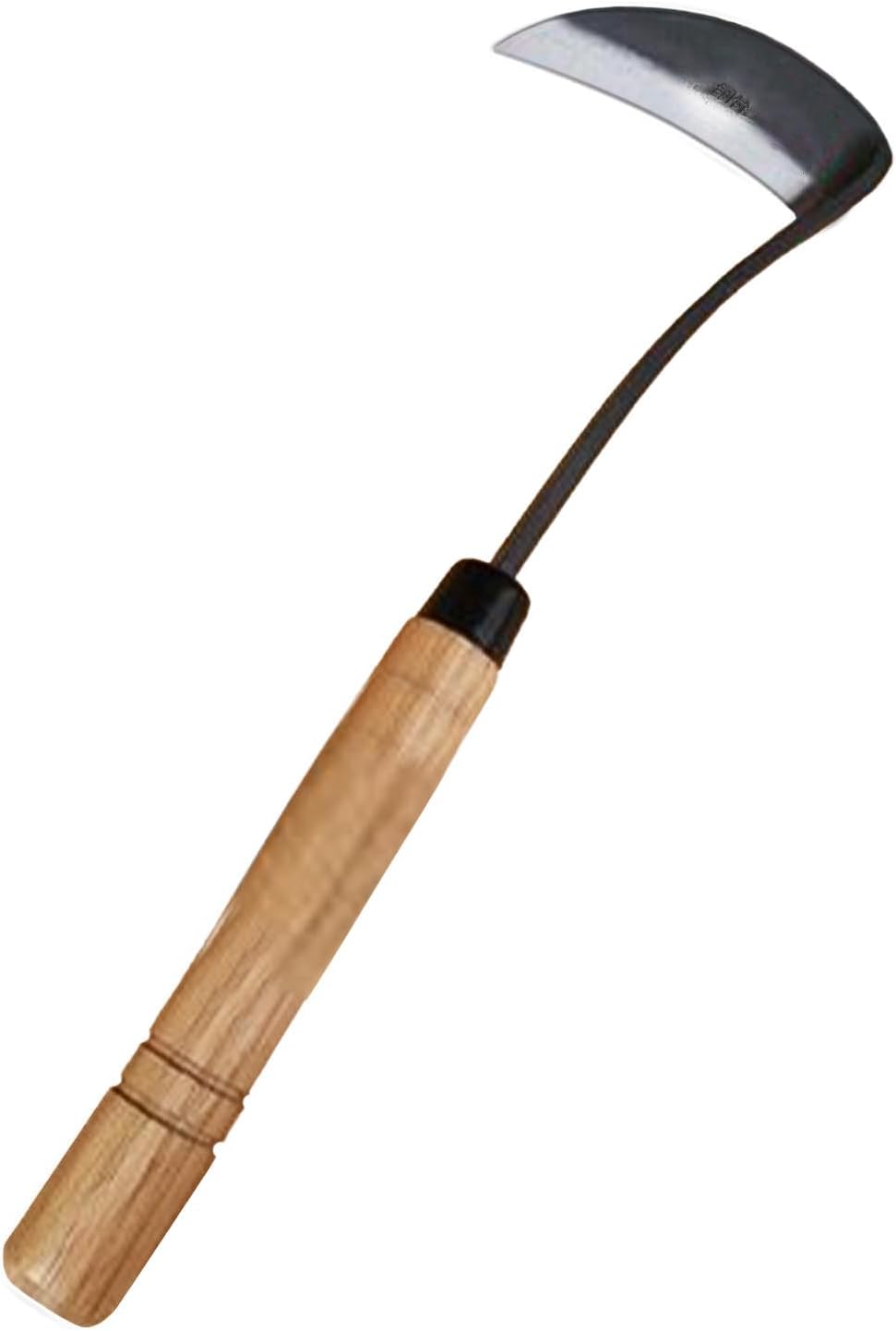 Kana Hoe 217 Japanese Garden Tool - Hand Hoe/Sickle is Perfect for Weeding and Cultivating,Solid Wood Handle for Gardening Tools