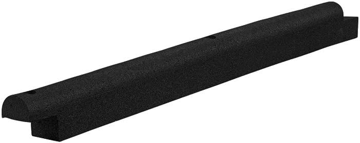 Playsafer 4' Flexible Interlocking Rubber Edging for Playgrounds (Black, 2 Pack)