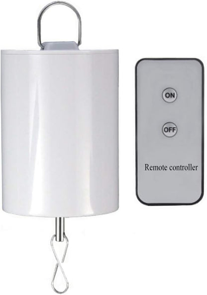 Fonmy Hanging Display Motor Rotating Motor w/ Remote Controller for Wind Spinner Hanging Decor Ornament Wind Chimes Battery Operated Motor-20 RPM Medium Speed