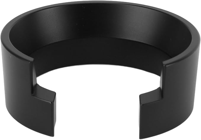 58mm Espresso Dosing Funnel, Lightweight Aluminum Espresso Funnel, 58mm Dosing Funnel, Replacement for Espresso Machine Portafilter (Black)