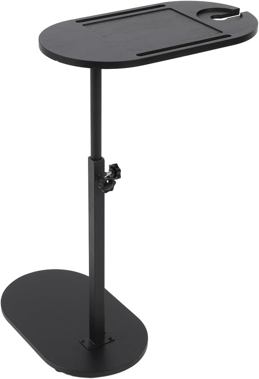 TOPINCN Small C-Shaped Side Table, Black, 40 x 22 x 32.2 Inches, Modern End Table for Living Room, Bedroom
