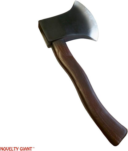12" High Density Foam Hand Axe Viking Barbarian Theater Prop Brown