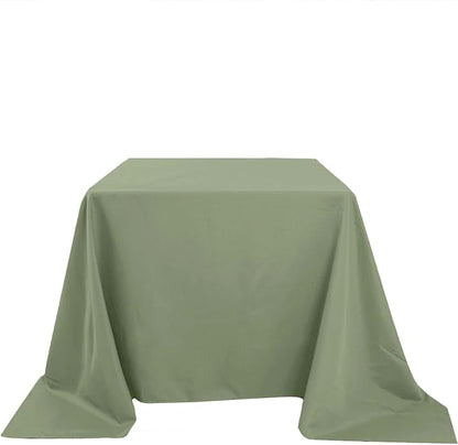 Efavormart 90" Eucalyptus Dusty Sage Wholesale Linens Polyester Square Linen Tablecloth for Kitchen Dining Catering Wedding Birthday Party Events