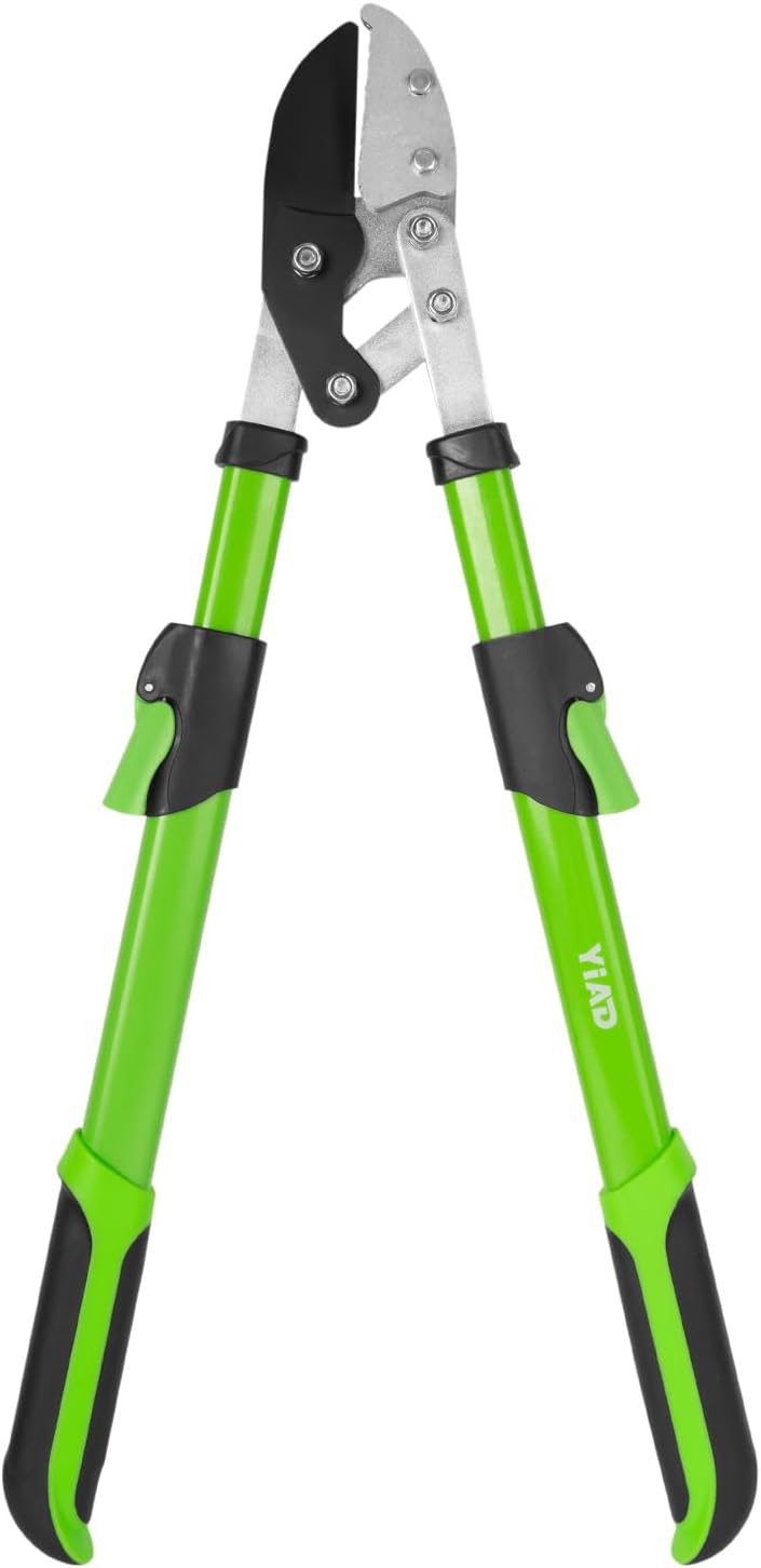 27-41" Telescopic Loppers for Tree Trimming, Heavy Duty Tree Cutter with Ergonomically Designed Handle, Extendable Branch Trimmer for Garden, Farm, Sharp Bypass Blades for Easy Cutting