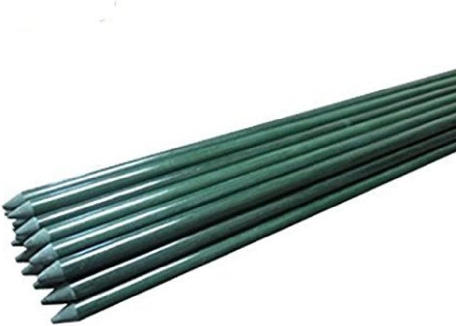 4ft Garden Stakes for Plants Vegetable Fence Post, 1/4" Dia x 48", Fiberglass Stakes Tree/Cucumber/Bean Pole Stak Rust-Free, Pack of 40