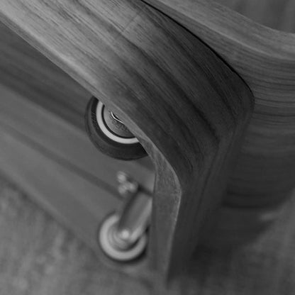 Wood Side Table Modern C Table Sofa Small End Table Mobile Coffee Table Snack Drink TV Tray for Living Room Bedroom Small Spaces Decoration