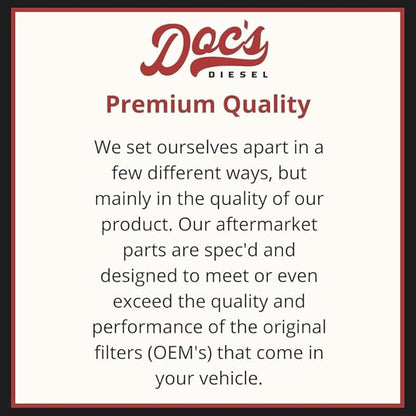 Doc's Diesel Transmission Filter Kit DF-370 | Compatible with RAM 6.7L Cummins HO 3500, 4500, 5500 with AISIN AS69RC Transmission 2013+| Replaces 68224232AA