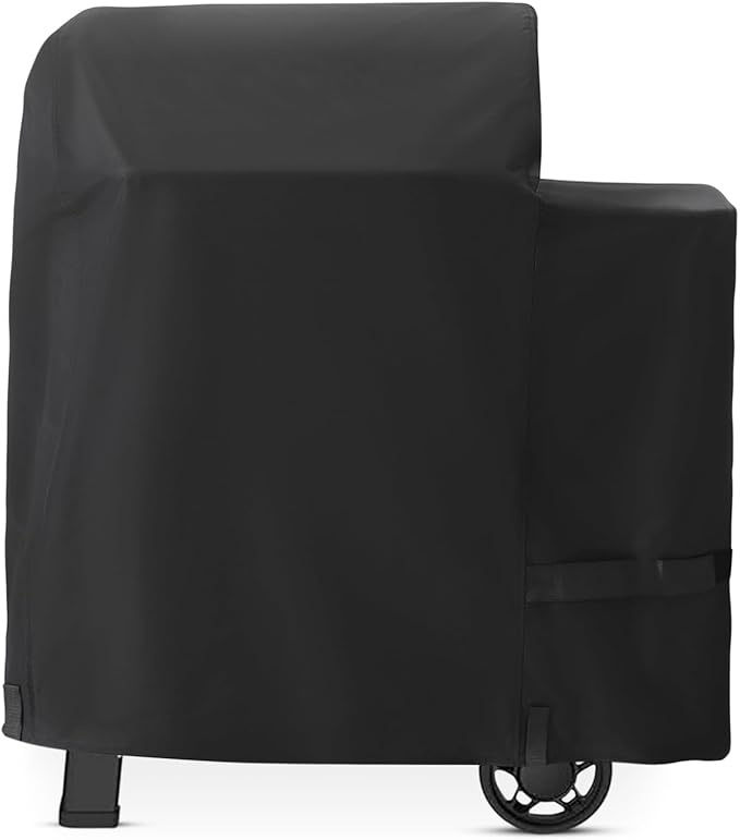 Grill Cover for Weber Searwood 600 Pellet Smoker, 47" Heavy-Duty 600D Waterproof Grill Cover with Adjustable Straps