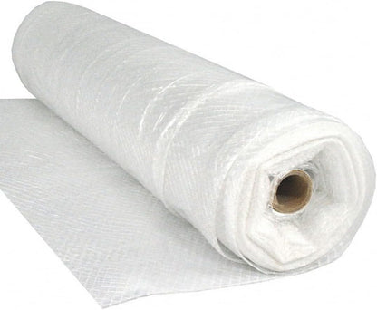 Farm Plastic Supply - Dura Skrim String Reinforced Clear Plastic Sheeting - 10 Mil - (52' x 40') - UV-Rated Extra Heavy Duty Poly Film Tear Resistant, Vapor Barrier Polyethylene Roll for Construction