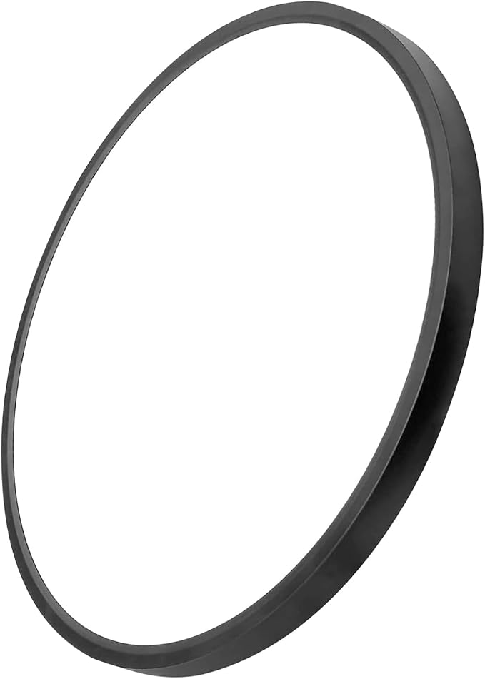 24 Inch Large LED Flush Mount Ceiling Light, 50W,5480LM, 3000K/4000K/6000K CCT Selectable, Black Round Flat Panel Low Profile Ceiling Light Fixtures for Hallway, Kitchen, Bedroom, Laundry Room