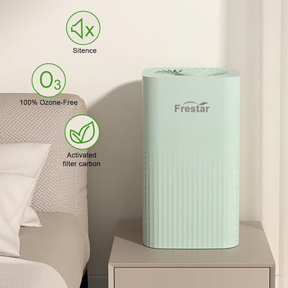 Small Air Purifier and Diffuser 2 in 1 for Office Bedroom Home, Desktop Air Purifier with HEPA Filter for Odor, Dust, Pets, Super Quiet Powered by USB No Adapter (Green)