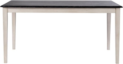 Boraam Shaker Rectangular Wood Dining Table - European Black Ash/Antique White