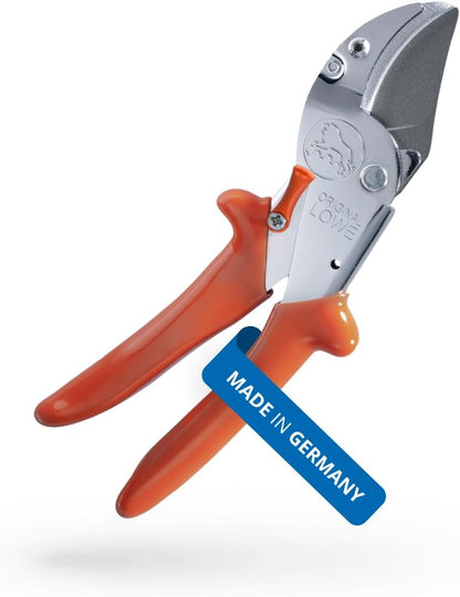 Original LÖWE 10 Professional Anvil Pruning Shears 10.107 with Bypass Geometry - Innovative Sharp Shears with Ergonomic Handles and Non-Stick Steel Blade for Pruning Work in Orcharding