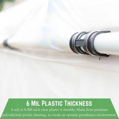 Farm Plastic Supply 4 Year Clear 6 mil Greenhouse Plastic Sheeting - Clear Sheeting, Polyethylene Film, Transparent Plastic Film for Greenhouse (12' x 40')