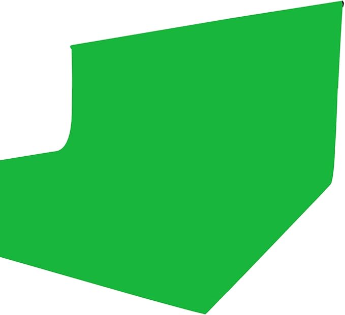 ISSUNTEX 6X9 ft Background Muslin Backdrop, Photo Studio, Collapsible High Density Screen for Video Photography and Television-Green