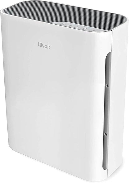 LEVOIT Air Purifier for Home Bedroom, Quiet Clean with Washable Pre-Filter for Dander, Smoke, Dust, Pollen, AHAM Verifide, Odor Eliminators for Medium Sized Rooms, Pet Hair Remover, Vital 100, White