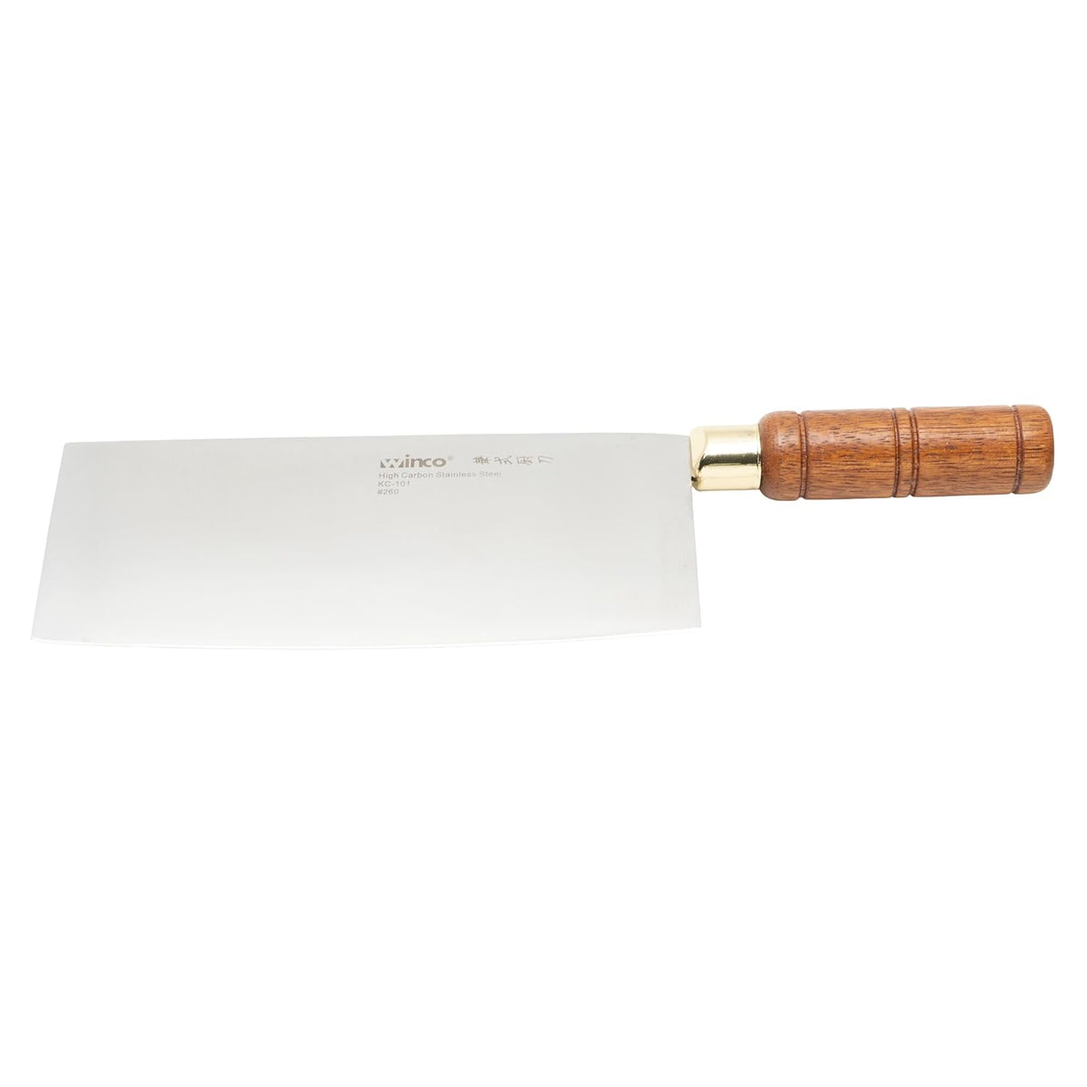 Winco Blade Chinese Cleaver w/ wooden handle – blade 8”x3 ½” overall length 12 ½”
