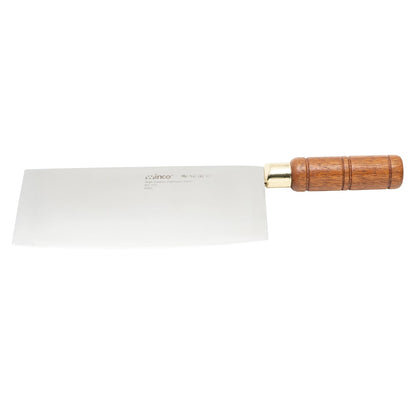 Winco Blade Chinese Cleaver w/ wooden handle – blade 8”x3 ½” overall length 12 ½”