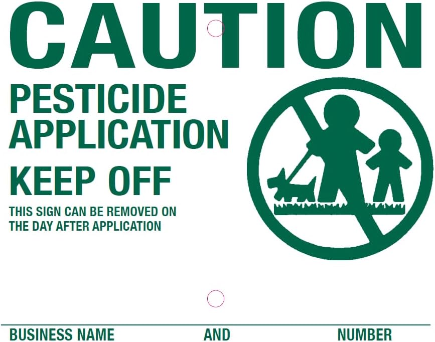 Lawn Treatment Application Stakes & Georgia Signs (Economy Style Stake / 500 pc. Pack)