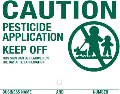 Lawn Treatment Application Stakes & Georgia Signs (Economy Style Stake / 500 pc. Pack)