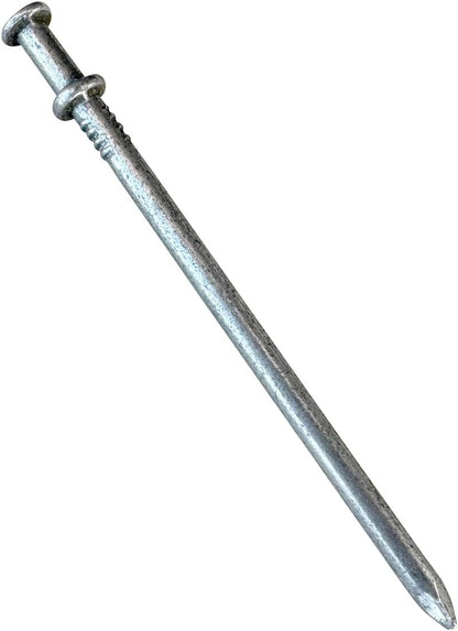 Sandbaggy 16d Duplex Nails (3.5" Long) - Temporary Construction, Concrete Forms, Scaffolding - 8 Gauge Steel - Smooth Shank, Flat Head - Removable/Reusable (6000)