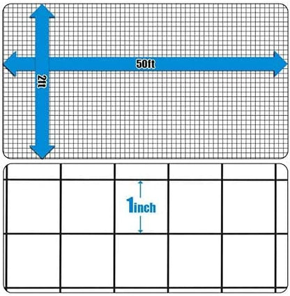 Fencer Wire Hardware Cloth with 1-Inch Grid, 16 Gauge Black Vinyl Coated Welded Fence Mesh Roll for Home and Garden Fence and Pet Enclosures Protect (24 Inch x 50 ft.)