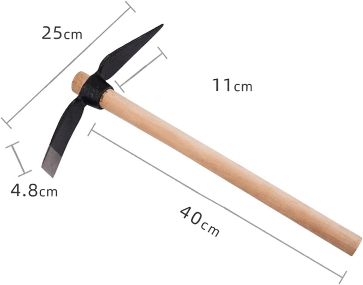 Garden Hoe Pick, 15.7 Inch Weeding Mattock Hoe Garden Pick Axe Multipurpose Gardening Hand Tool for Gardening Cultivator Weeding Seeding Turning Soil ﻿