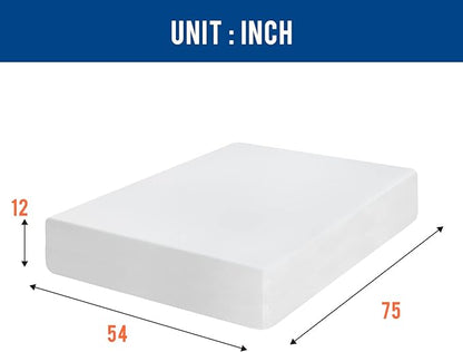 Full Mattress 12 inch Gel Memory Foam Mattress Medium Firm Mattresses for Cool Sleep Relieving Pressure Relief CertiPUR-US Certified Mattress in a Box