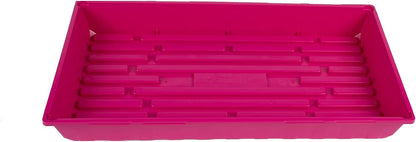 SUNPACK 10" x 20" Mega Plastic Seed Starting Tray, Magenta, 2.5" (Pack of 30) - No Drainage Holes, Ideal for Greenhouses or Indoor Gardening - Made of Thick, Strong Plastic
