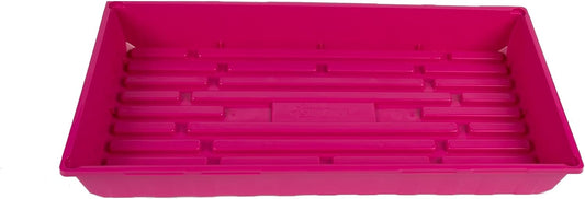 SUNPACK 10" x 20" Mega Plastic Seed Starting Tray, Magenta, 2.5" (Pack of 30) - No Drainage Holes, Ideal for Greenhouses or Indoor Gardening - Made of Thick, Strong Plastic