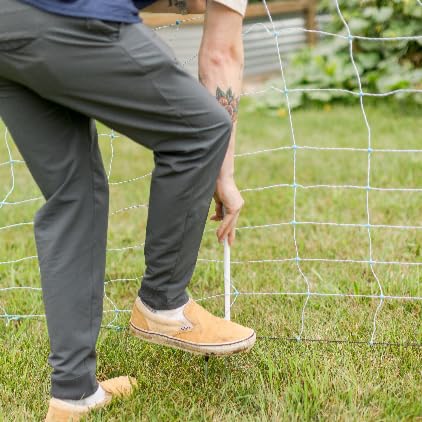 Starkline 42" x 164' Standard Electric Poultry Netting Kit with A/C Energizer (11/42/3) Electric Chicken Fence Kit for Backyards, Homesteads, and on Farms and Ranches