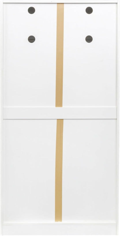 Freestanding Kitchen Pantry Storage Cabinet with Doors and Shelves Buffet Cupboard Sideboard Organizer for Living Room Dining Area Multipurpose Furniture Piece Ample Space Modern Design (White)
