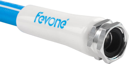 Fevone 5 ft x 5/8" Leader Hose for Hose Reel Connector, 150 PSI Heavy Duty Lead-In Hose with 3/4" Solid Aluminum Fittings