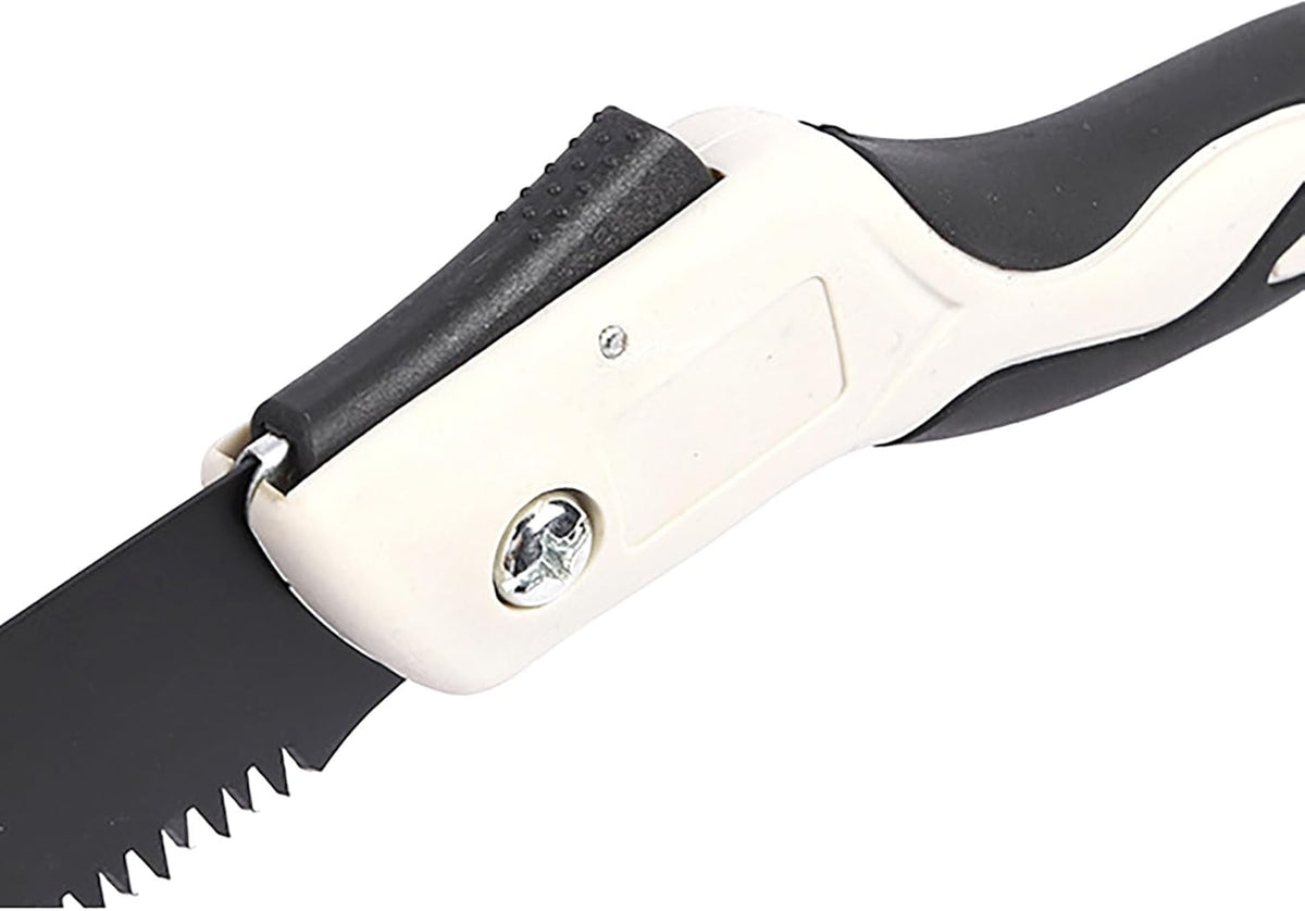 Folding Saw with Rubber Handle, 24.8 Inch Manganese Steel SK-5 Blade Pruning Saw for Hunting, Gardening, Camping and Trimming (blade 29cm)