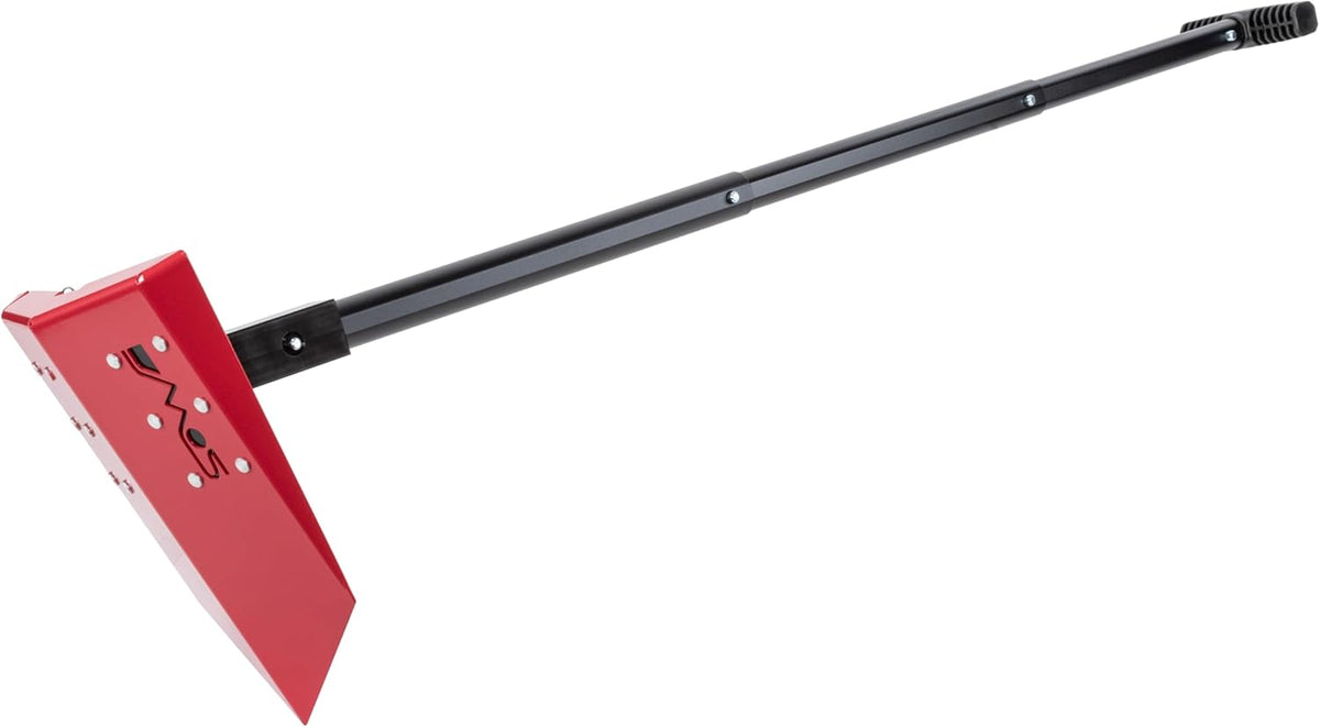 DMOS Delta Shovel - Collapsible Heavy-Duty Steel Folding Shovel for Camping, Overlanding, Survival, Military, Hunting, & Off-Road Use - Racing Red - Regular