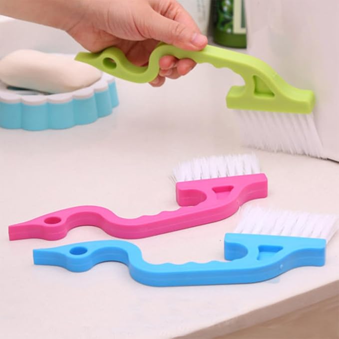 Ciieeo 8pcs Window Groove Cleaning Brush Set with Soft Bristles for Wet and Dry Use, Multi-Use Gap Scrubber Brushes for Window Tracks and Narrow Spaces Cleaning Tools for Household